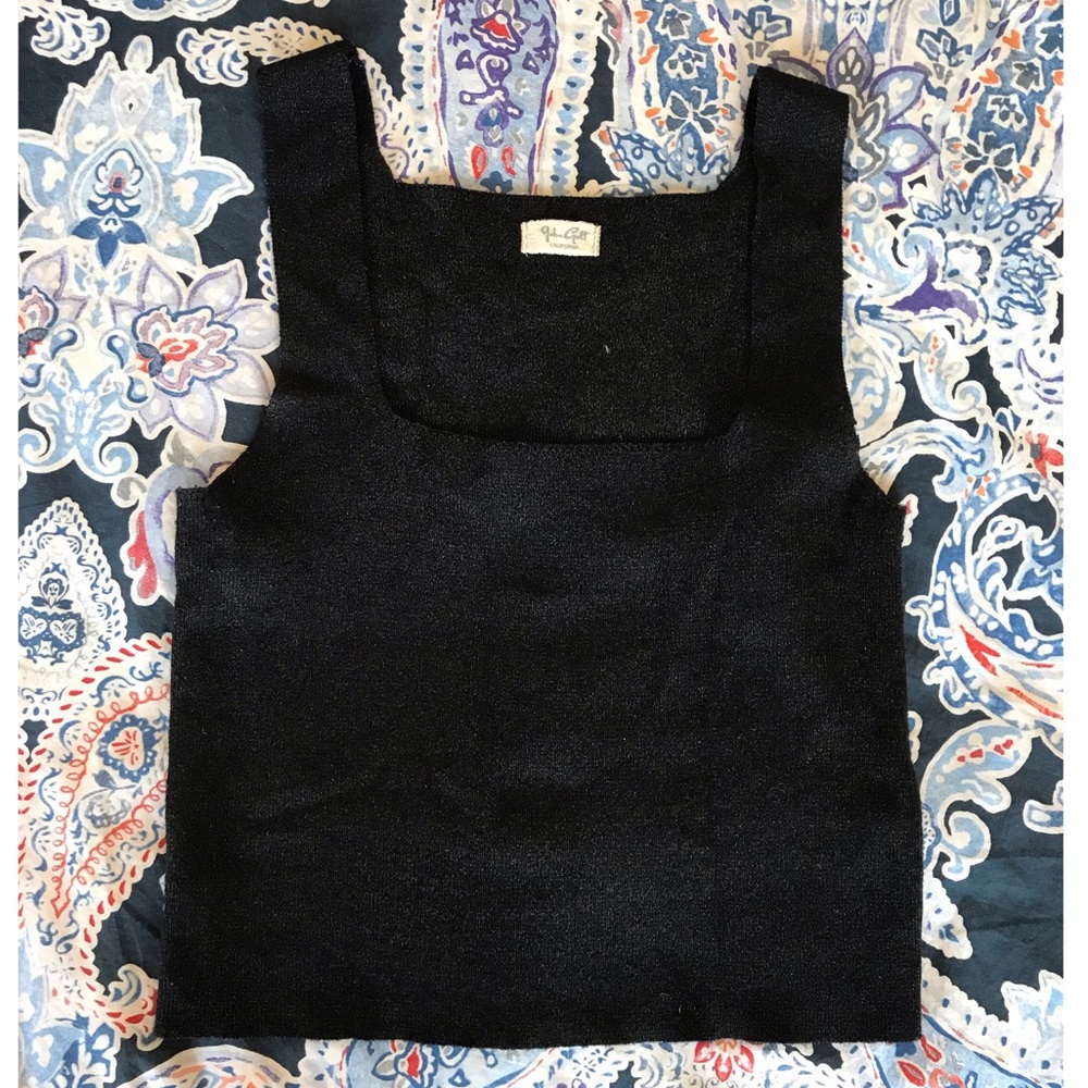 Black sparkly tank top